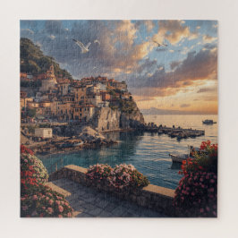 Atrani Sunset Harbour - Amalfi Coast Italienska by Pussel