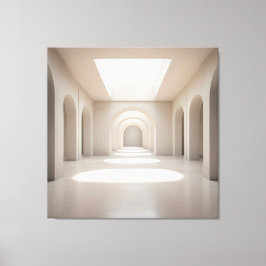 Atrium with Skylight Opening Canvastryck