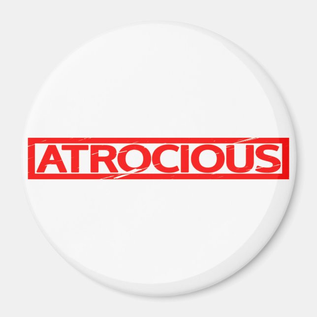 Atrocious Frimärke Magnet (Framsidan)