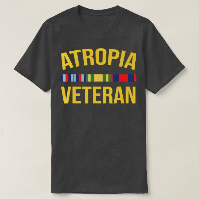 Atropia Veteran Flagga Veteran Day Fars dag Atrop T Shirt (Design framsida)