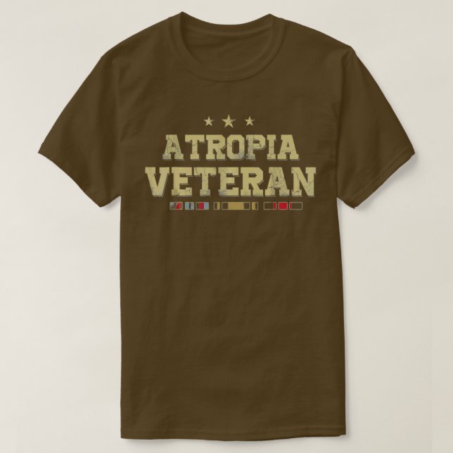 Atropia Veteran T  T Shirt (Design framsida)