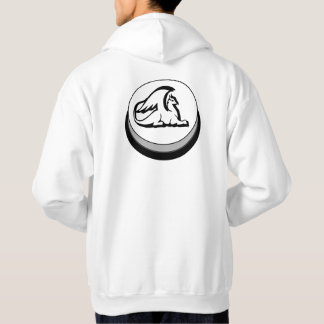 ATROX ANIMI & Griffin Button on White Sweatshirt