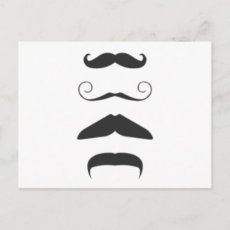 Åtskillig Moustache Vykort