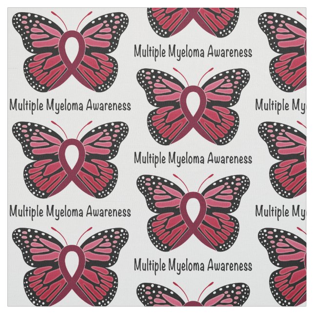 Åtskillig Myeloma: Fjärilsband av hopp Tyg (Provkarta)