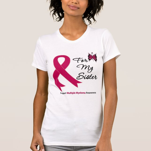 Åtskillig Myeloma för min syster Tee Shirt (Framsida)