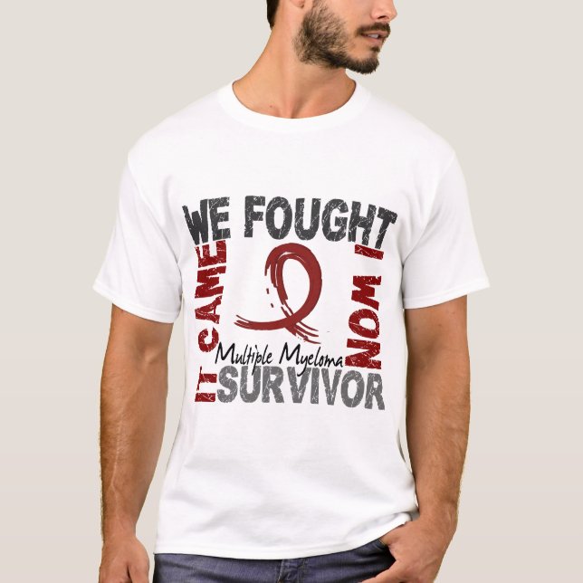 Åtskillig Myeloma för överlevande 5 T-shirt (Framsida)