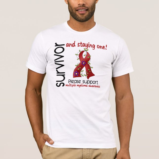 Åtskillig Myeloma för överlevande 9 T-shirt (Framsida)
