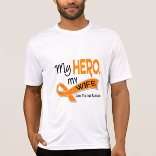Åtskillig Sclerosis för ms MIN HJÄLTE MIN FRU 4 T-shirt