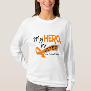 Åtskillig Sclerosis för ms MIN HJÄLTE MIN SYSTE T-shirt