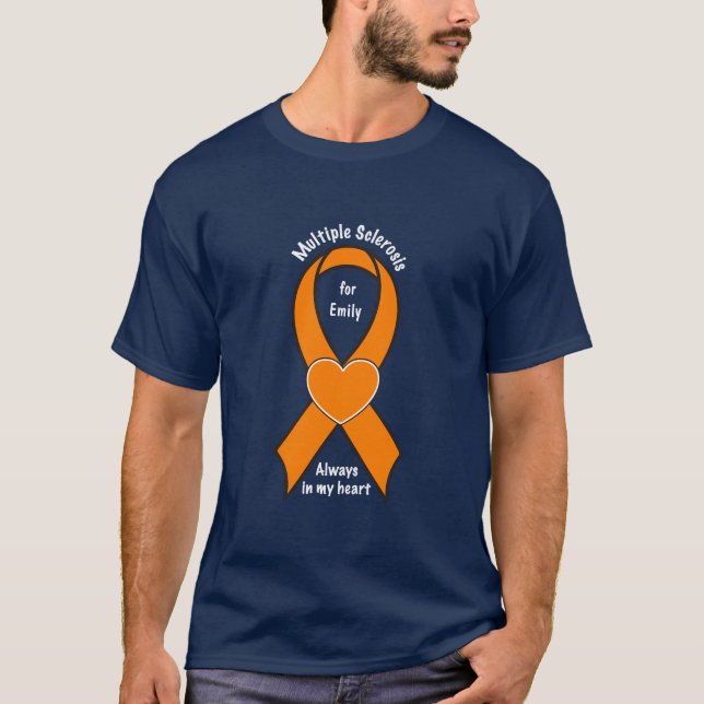Åtskillig Sclerosis, ms, känt anpassadeband T Shirt (Framsida)