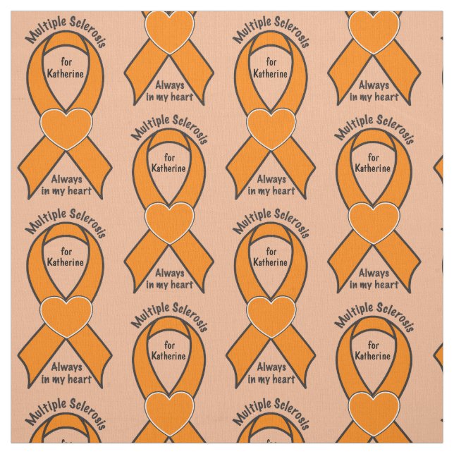 Åtskillig Sclerosis, ms, känt anpassadeband Tyg (Provkarta)