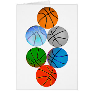 Åtskilliga basket hälsningskort