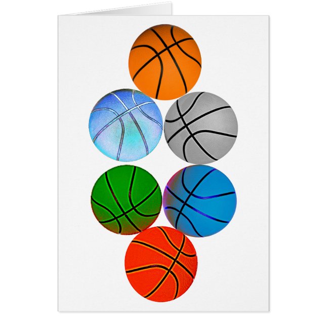 Åtskilliga basket hälsningskort (Framsidan)