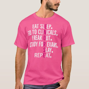 ÄTSLEEP GÅ TILL KLINISKA FREAKER UT STUDIER FÖR EX T SHIRT