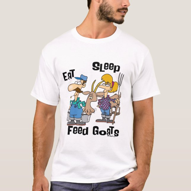 Ätsområdets Matande getter T-shirt (Framsida)