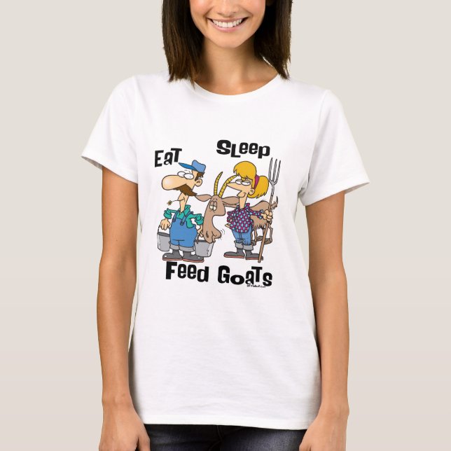 Ätsområdets Matande getter T-shirt (Framsida)