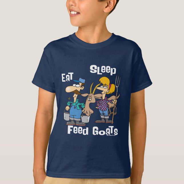 Ätsområdets Matande getter Tee Shirt (Framsida)