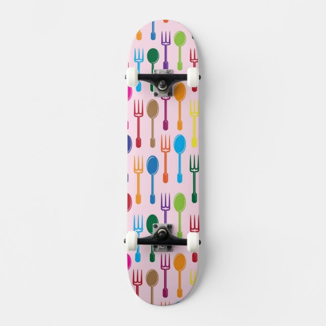 Ätstruktur Skateboard Bräda 20,5 Cm (Framsida)