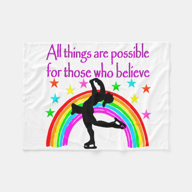 ATT ÅKA SKRIDSKOR ÄR MITT LIV FLEECEFILT (Framsidan (Horisontell))