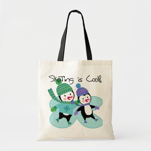 Att åka skridskor för pingvin är kallt tygkasse (Framsidan)