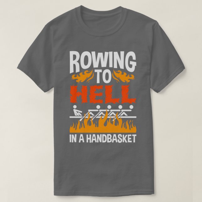 Att åka till helvetet i en handkorg t shirt (Design framsida)