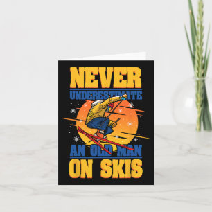 Att aldrig underskatta en gammal man på skidvinten kort