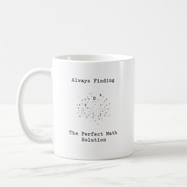 Att alltid hitta den perfekta matematiklösningen kaffemugg (Vänster)