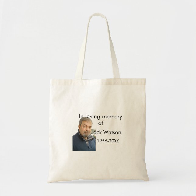 Att älska minnet av den moderna begravningen i nam tygkasse (Framsidan)