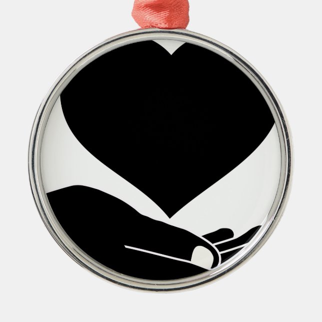 Att älska räcker julgransprydnad metall (Framsidan)