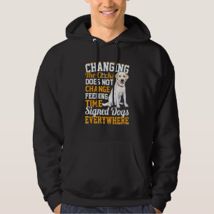 Att ändra klockorna ändrar inte Matande tid S Hoodie
