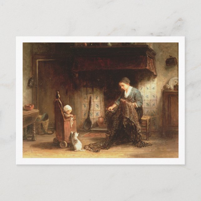 Att ändra nät (olja på panelen) vykort (Framsida)