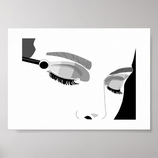 Att applicera smink poster (Framsidan)