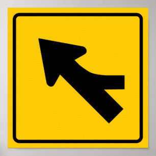 Att applicera trafikerar huvudvägen undertecknar poster