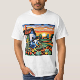 Att arbeta i grönsaksgården t shirt