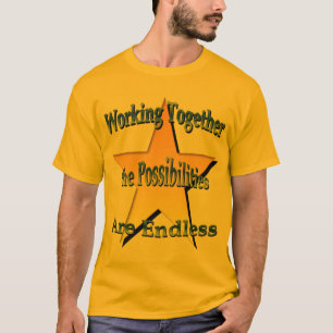 Att arbeta tillsammans är oändligt. t shirt