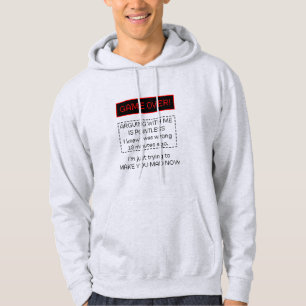 Att argumentera med mig är meningslöst hoodie