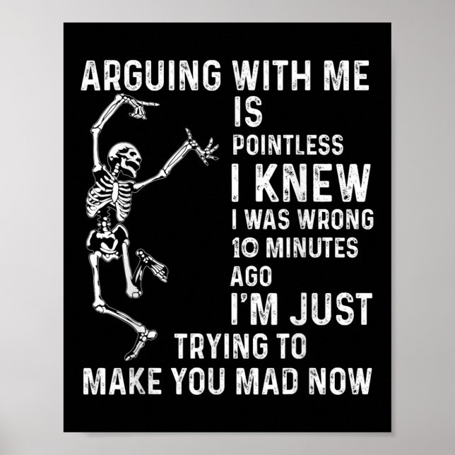 Att argumentera med mig är meningslöst, jag visste poster (Framsidan)