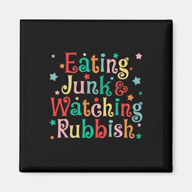 Att äta mat från skräppost i Julafton och att titt Magnet (Framsidan)