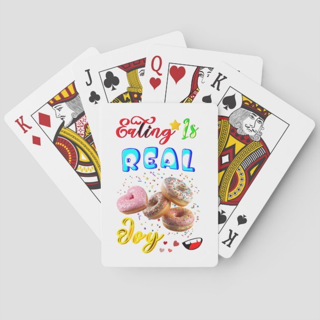 Att äta spel är riktig glädje casinokort (Baksidan)