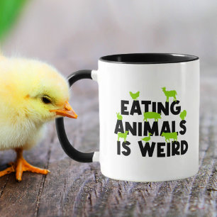 Att äta upp djur är Konstig, Vegan Activism Mugg
