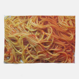 Att att älska spagetti kökshandduk