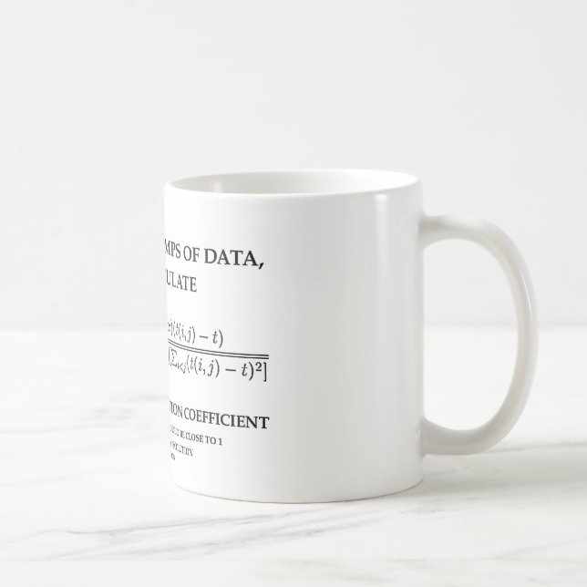 Att att analysera ruggar av den dataCophenetic Kaffemugg (Höger)