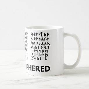 Att att dechiffreras (Jules Verne den Runic Kaffemugg