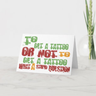 Att att få en tatuering kort
