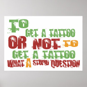 Att att få en tatuering poster