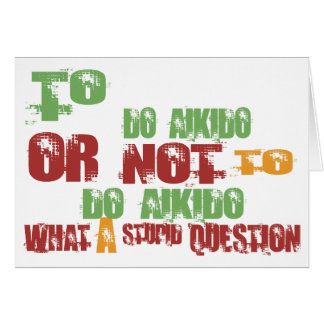 Att att göra Aikido Hälsningskort