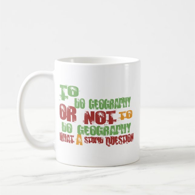 Att att göra geografi kaffemugg (Vänster)