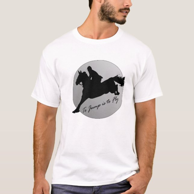 Att att hoppa är att flyga t-shirt (Framsida)