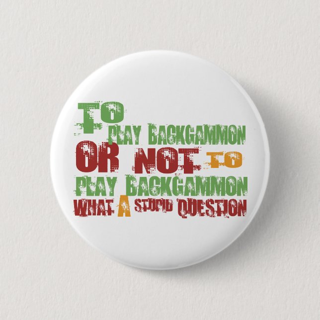 Att att leka Backgammon Knapp (Framsida)