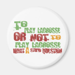 Att att leka Lacrosse Magnet